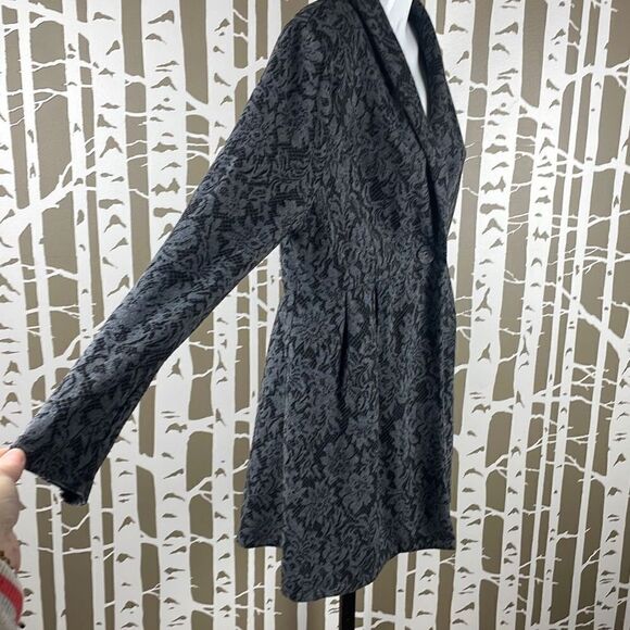 Soma Lounge Wear Floral Lace Print Single Button Lounge Blazer sz L - Picture 3 of 7